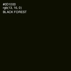 #0D1000 - Black Forest Color Image